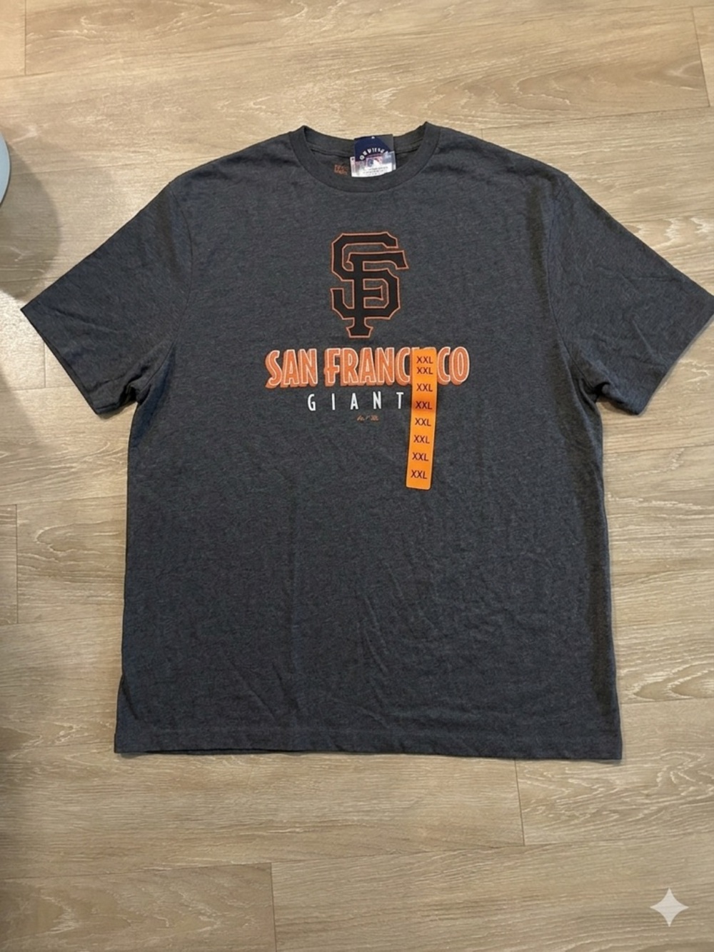 Genuine Merchandise Charcoal and Orange San Francisco Giants Tee